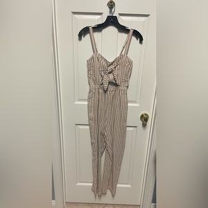 A&F striped romper w/ cutout- size S